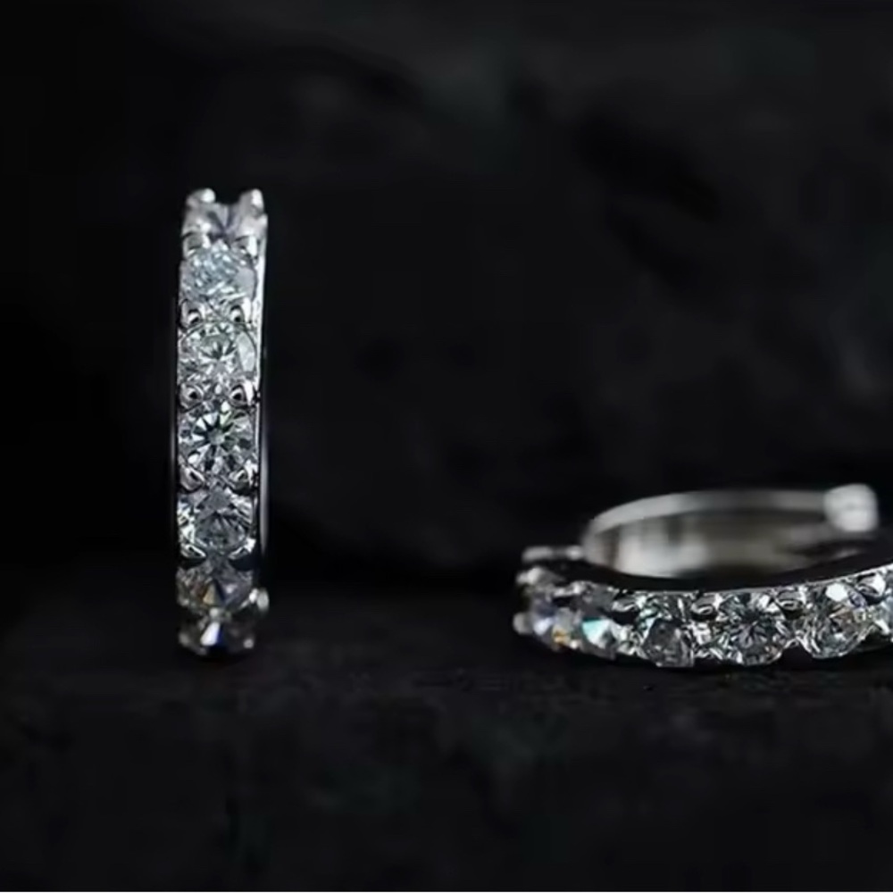 Elegant Silver Hoop Earrings